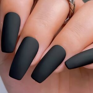 24 PcaMatte Black Nails BUY ONE GET ONE FREE